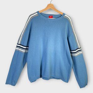 Vtg Mossimo Sweater Tag is XXL (Fit is XL) Blue Retro Slim Fit Skate Y2K